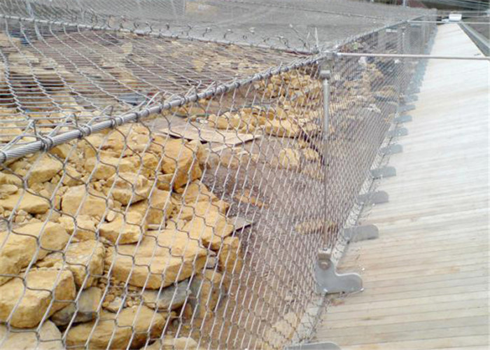 Knotted Stainless Steel Woven Wire Mesh Screen For Animals Protection