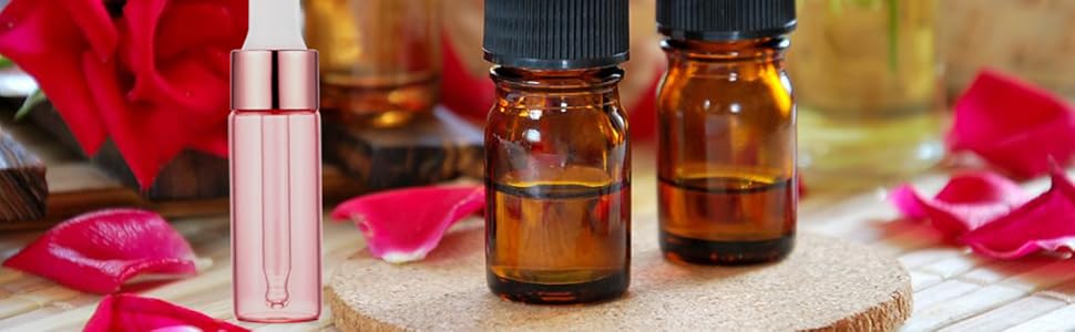 Factory Supply 1ml 2ml 3ml 5ml Dropper Essential Oil Blending Bottle Glass