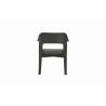 Buy cheap Synthetic Leather Dining Room Armchairs Black With Solid Wood Frame from wholesalers