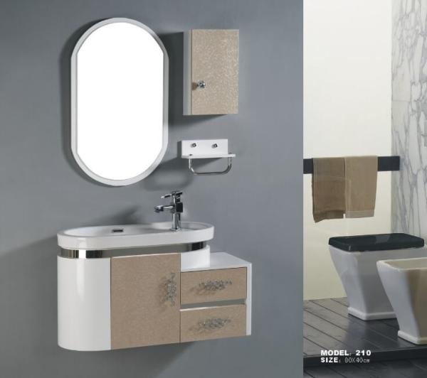 80 X48/cm PVC bathroom cabinet/ wall cabinet /white color with mirror for