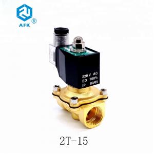 China Stainless Steel Low Price Brass 1/2 inch 220V AC Lpg Natural Gas Solenoid Valve on sale