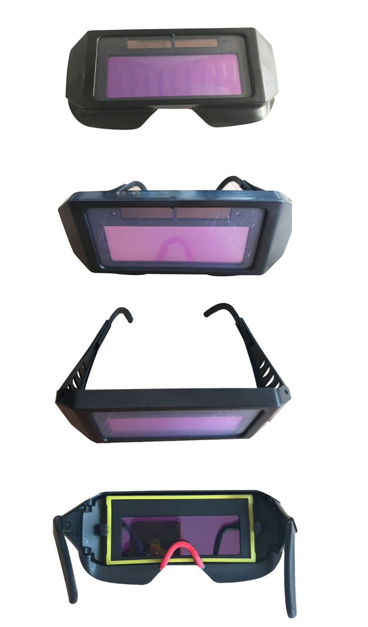Weight 107g Welding Safety Goggles Double Sided Enveloped Face Frame Seal