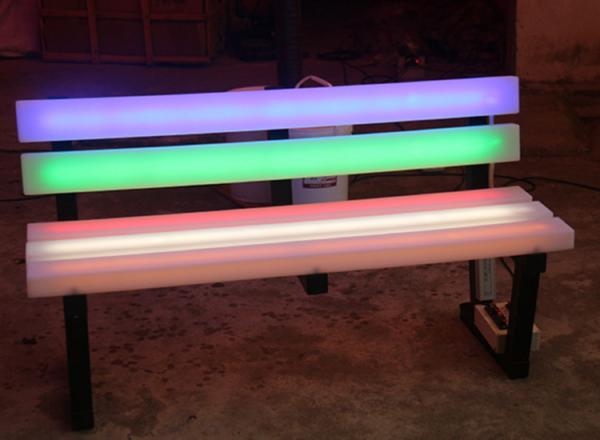 LED Bench lights park chair auditorium outdoor leisure shopping mall rest