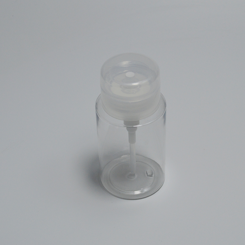 150ml PET Plastic Cosmetic Package Eye Nail Polish Press Pump Bottle for Makeup Remover