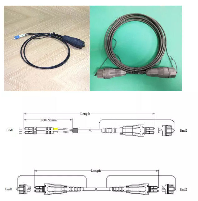 2 Core Fullaxs LC IP68 CPRI Optical Cable Assembly