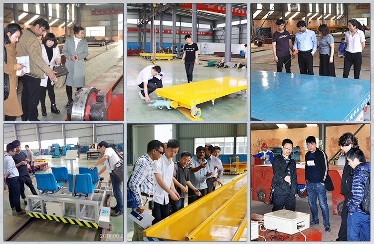 5 Ton Steel Factory Electric Steerable Transfer Trolley For Coils Handling