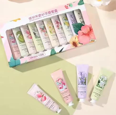 Natural Moisturizing Mini Foot & Hand Repair Cream Lotion Gift Set Plant Fruit