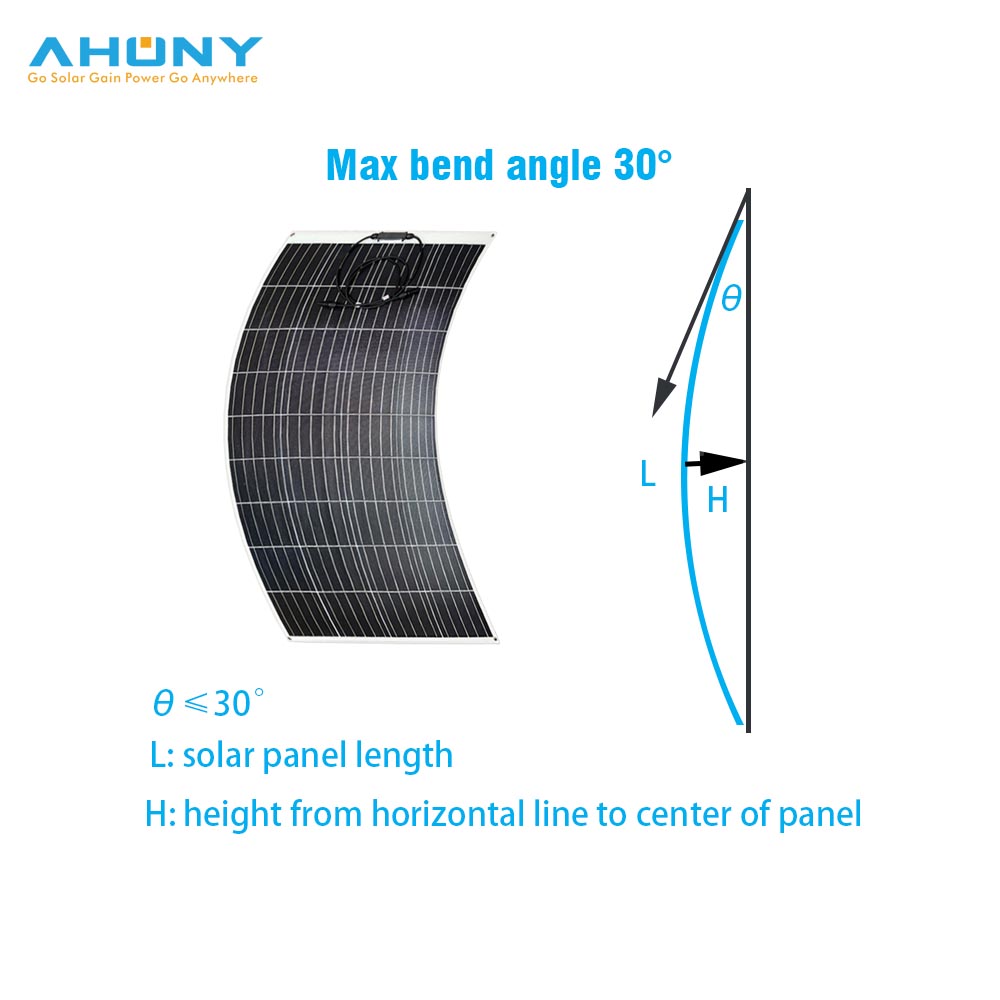 Bifacial Custom Flexible 150w Mono Solar Panel ETFE For Marine Yacht RV Solar System watt flexible solar panel for motor