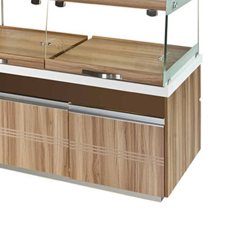 High End Glass Bakery Display Cases Non Refrigerated Non Toxic Materials