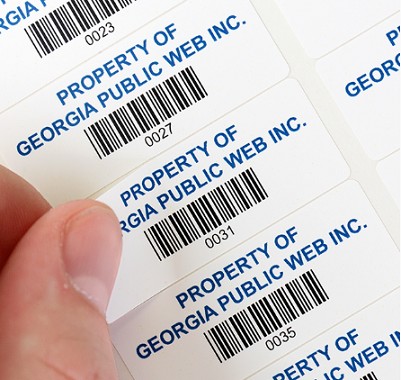 Adhesive Custom QR Code Stickers
