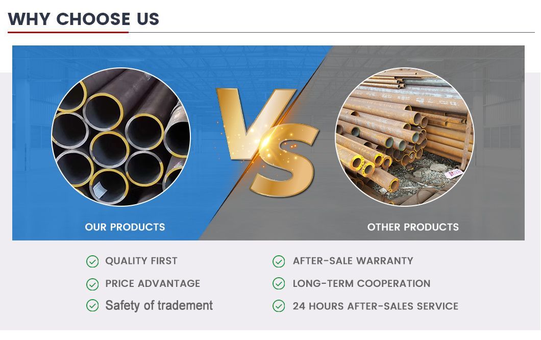 High Precision Boiler Pressure 5.8m 11.8m Factory Price Sells E355 Seamless Steel Pipes