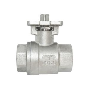 High Platform CF8 CF8m 1 Inch 2PC Ball Valve with Mountain Pad ISO 9001 Standard