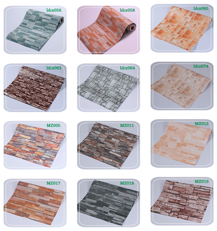 Soundproof 3D Brick Stone Wallpaper 61cm*5m Household Red Brick Wallpaper 3D