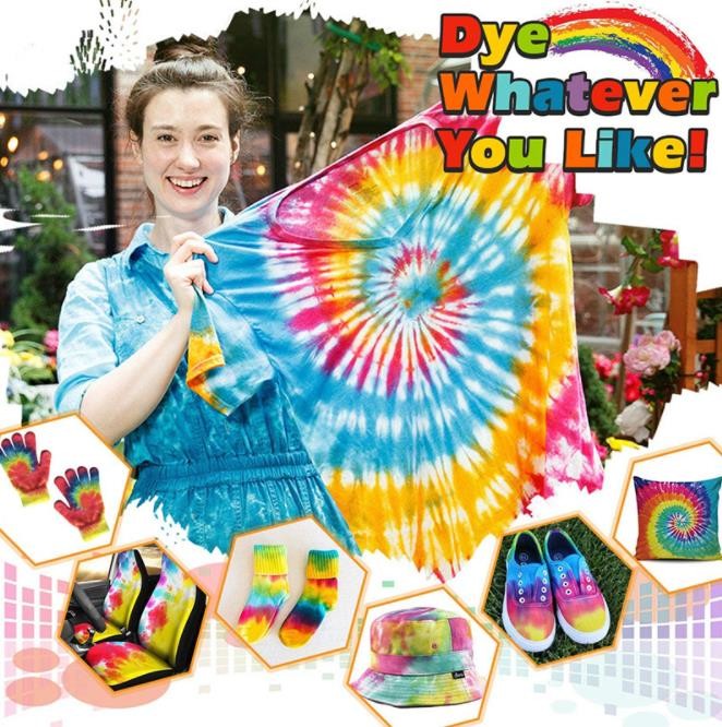 Tie Dye shirts Wholesale 18 colors Bottles Creative Group Activity All-in-1 Fashion Design Kit 1 Pack Rainbow