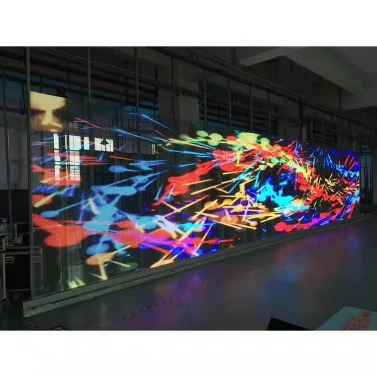 Glass Transparent Video Led Curtain Screen Panel For Concerts P2.8 P3.91 P7.8