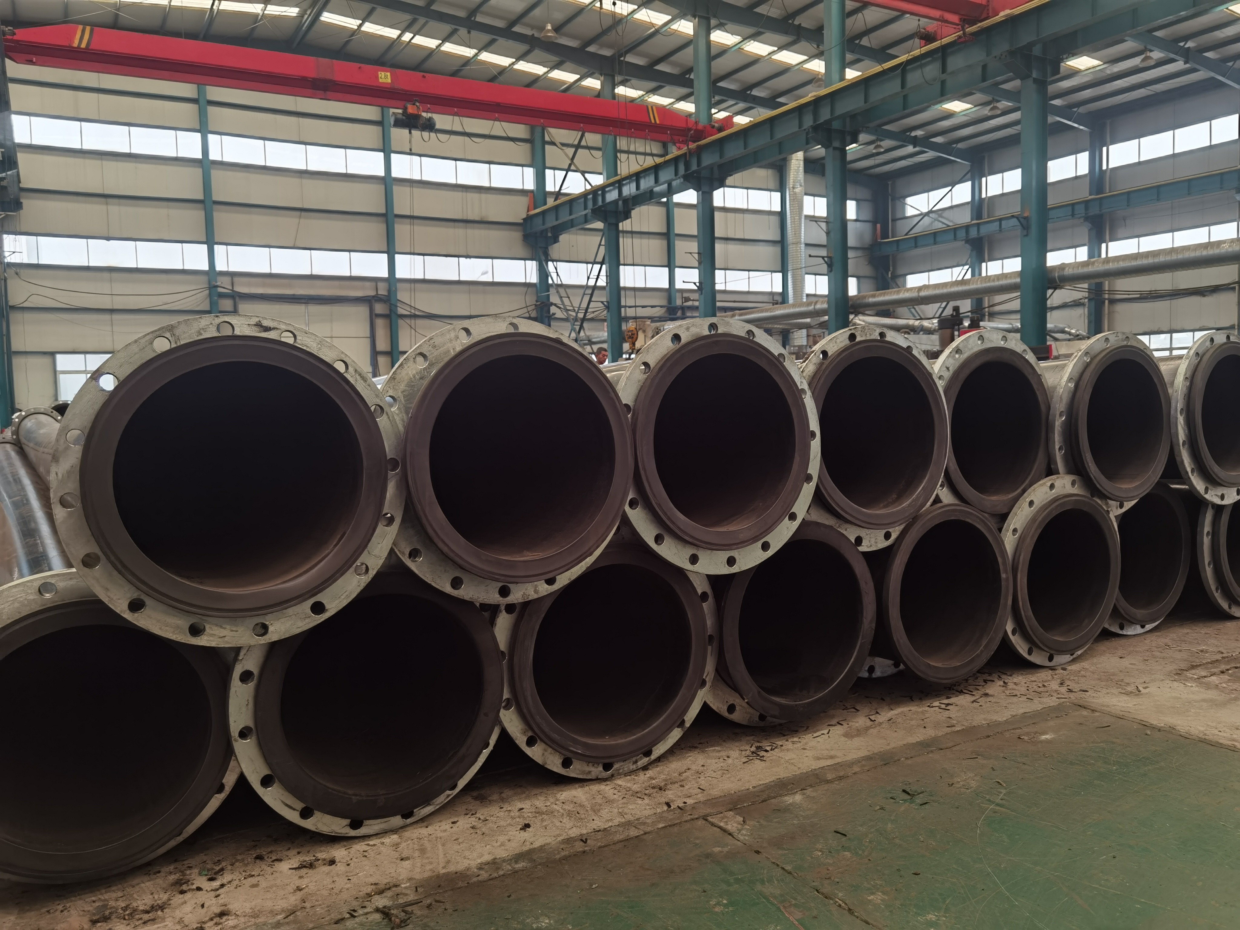 Wear Resistant Steel Flange Uhmwpe Dredging Pipe Flanged Uhmwpe Pipe With Corrosion Resistance