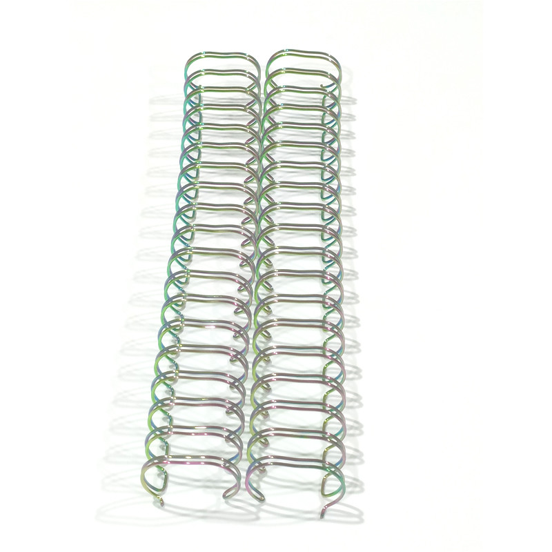 Rainbow Metal Spiral Coil , Electroplating Book Binding Wires