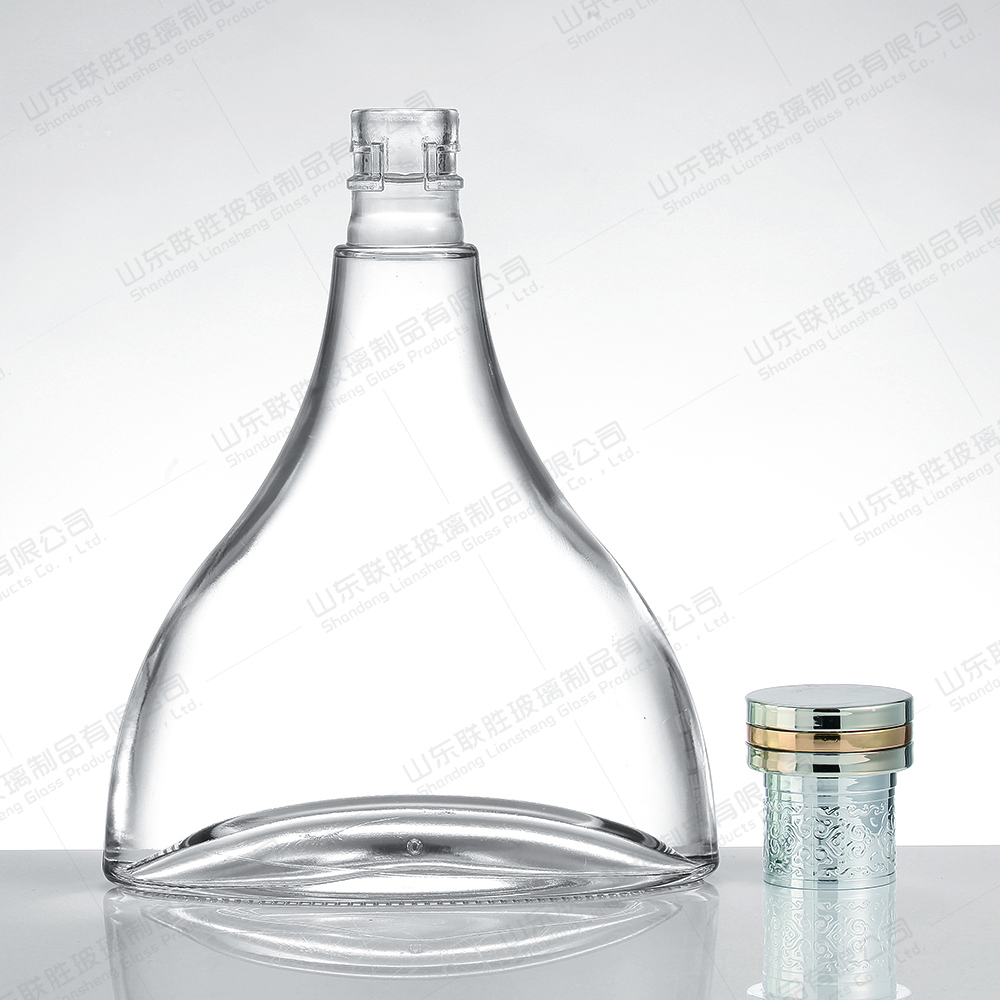 Clear Glass Liquor Bottle With Corking OEM/ODM Acceptable 375ml 500ml 750ml Whisky Bottle