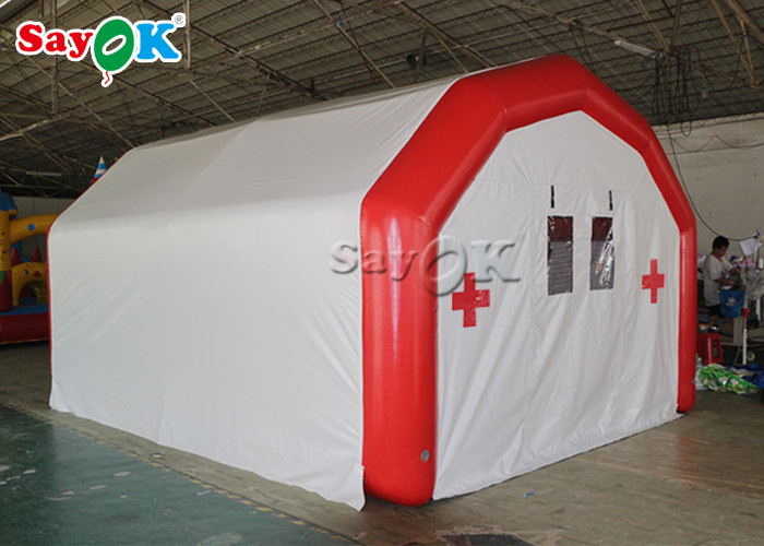 Inflatable Emergency Tent Oxford Cloth Inflatable Medical Tent / Cube Decontamination Tent