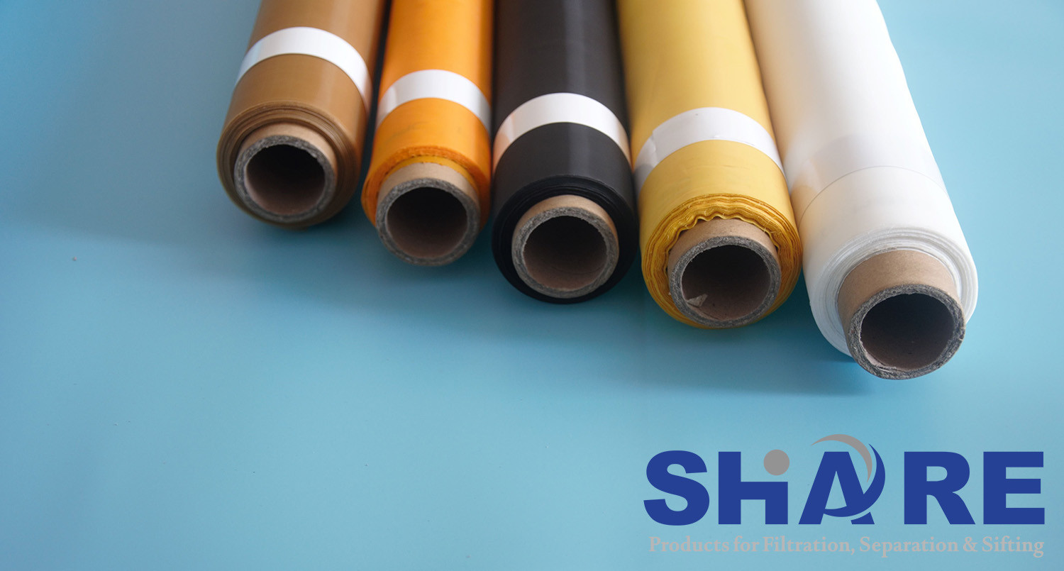 Plain Weave Polyester Printing Mesh High Elasticity For Textile Garment