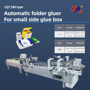 CQT-900type Automatic Folder Gluing Machine for Side Glue Straight Line Box