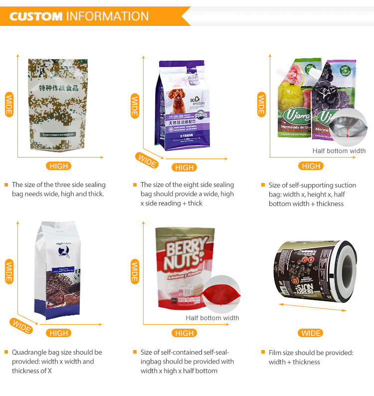 Custom Logo Food Grade Aluminum Foil Resealable Flat Square Bottom Plastic Bag with Ziplock for Pet Dog Cat Food Packaging