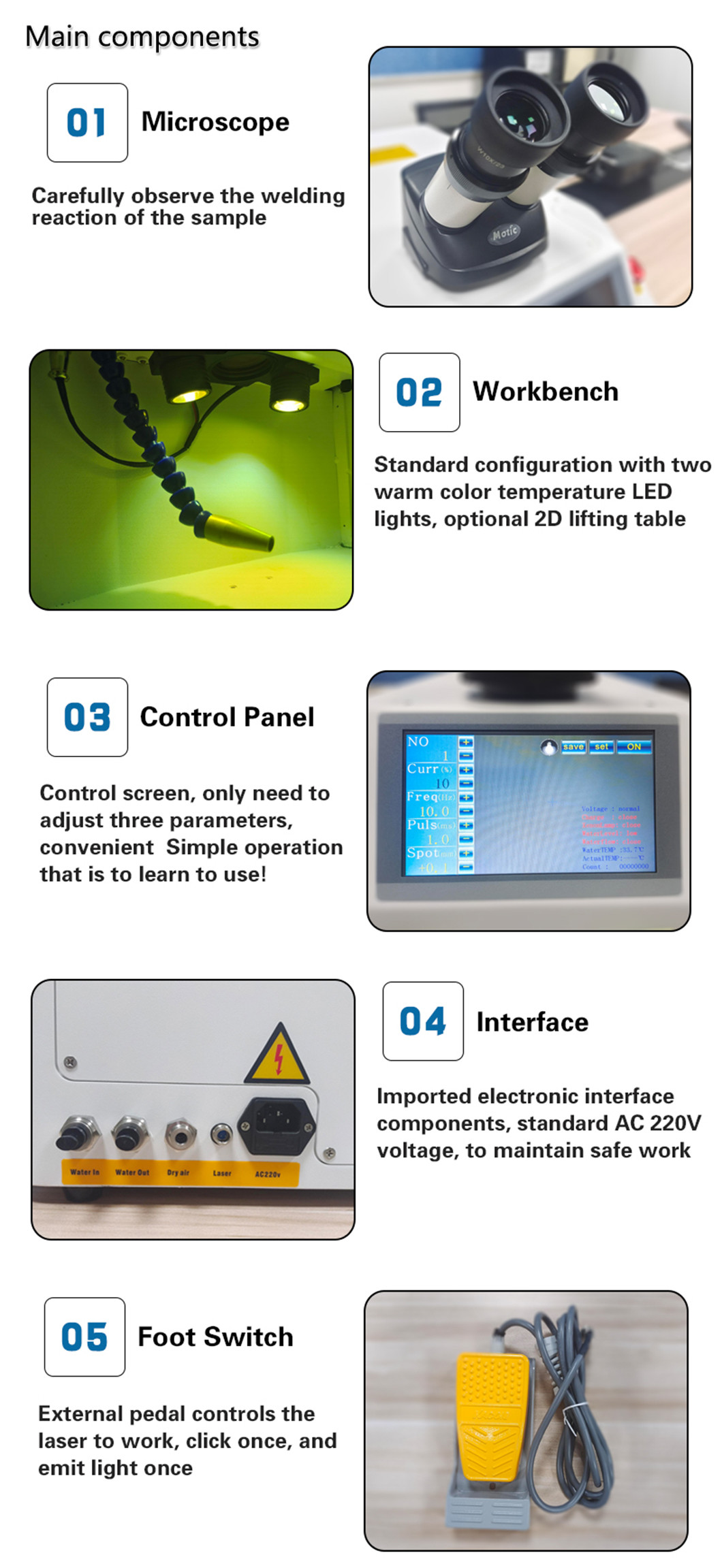 Stainless Steel Gold Silver Micro Spot Laser Welding Machine for Jewelry
