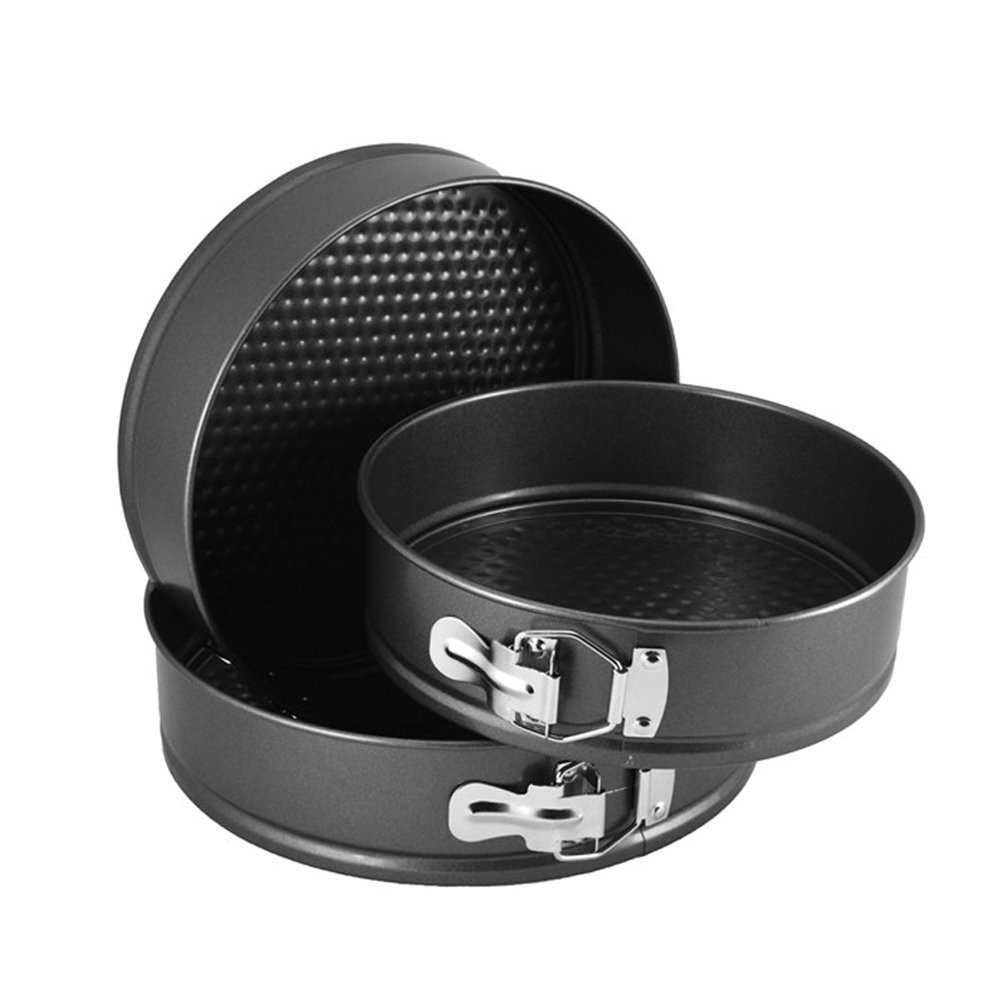 3pcs Nonstick Springform Pan Cheesecake Pan Leakproof Cake Pan Bakeware Loose Base Cake Baking