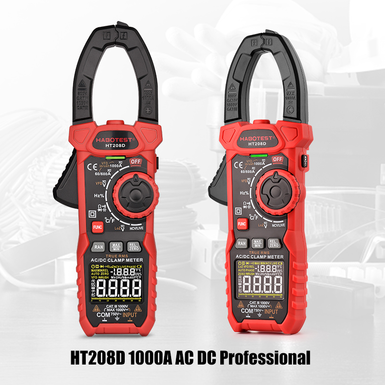 1000V 1000A 6000 Counts Digital Multimeter Clamp Meter