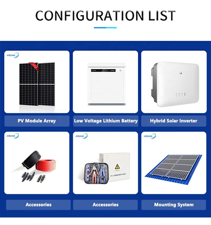 Off Grid Solar Panel Power System DC AC Power Hybrid Solar Inverter
