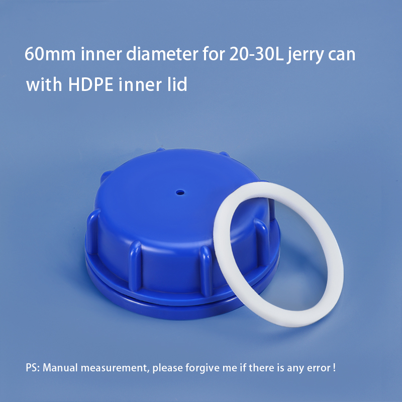 Professional IBC 60mm Plastic Lid Dust Cover With HDPE Gasket For 20-30L Jerry Can Made
