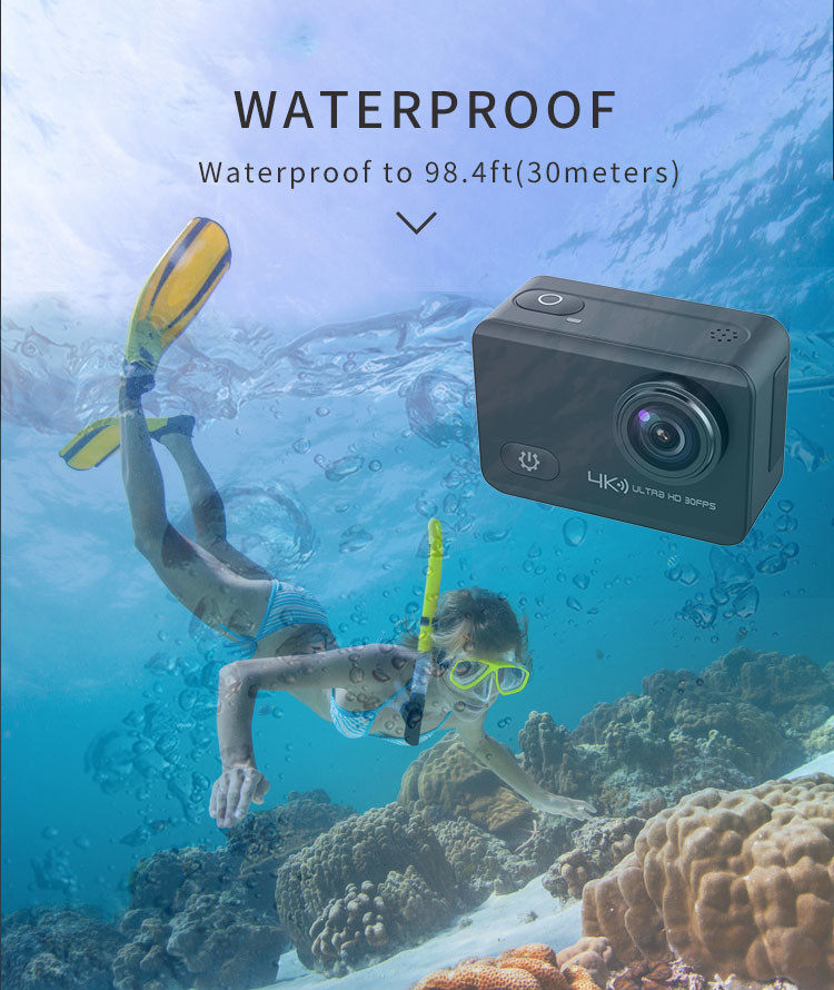 H.264 30fps 4K Ultra HD Action Camera For Apple Android