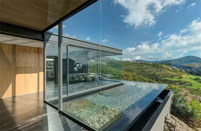 14 Sealing Layers Welded Broken Bridge Aluminum Casement Glass Windows Seamless Design