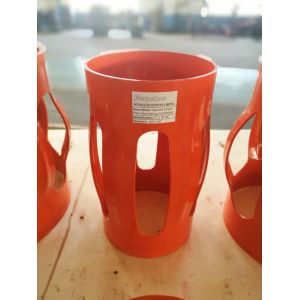  3 Section Structure Spiral Glider Centralizer , Red Pipe Centralisers Manufactures