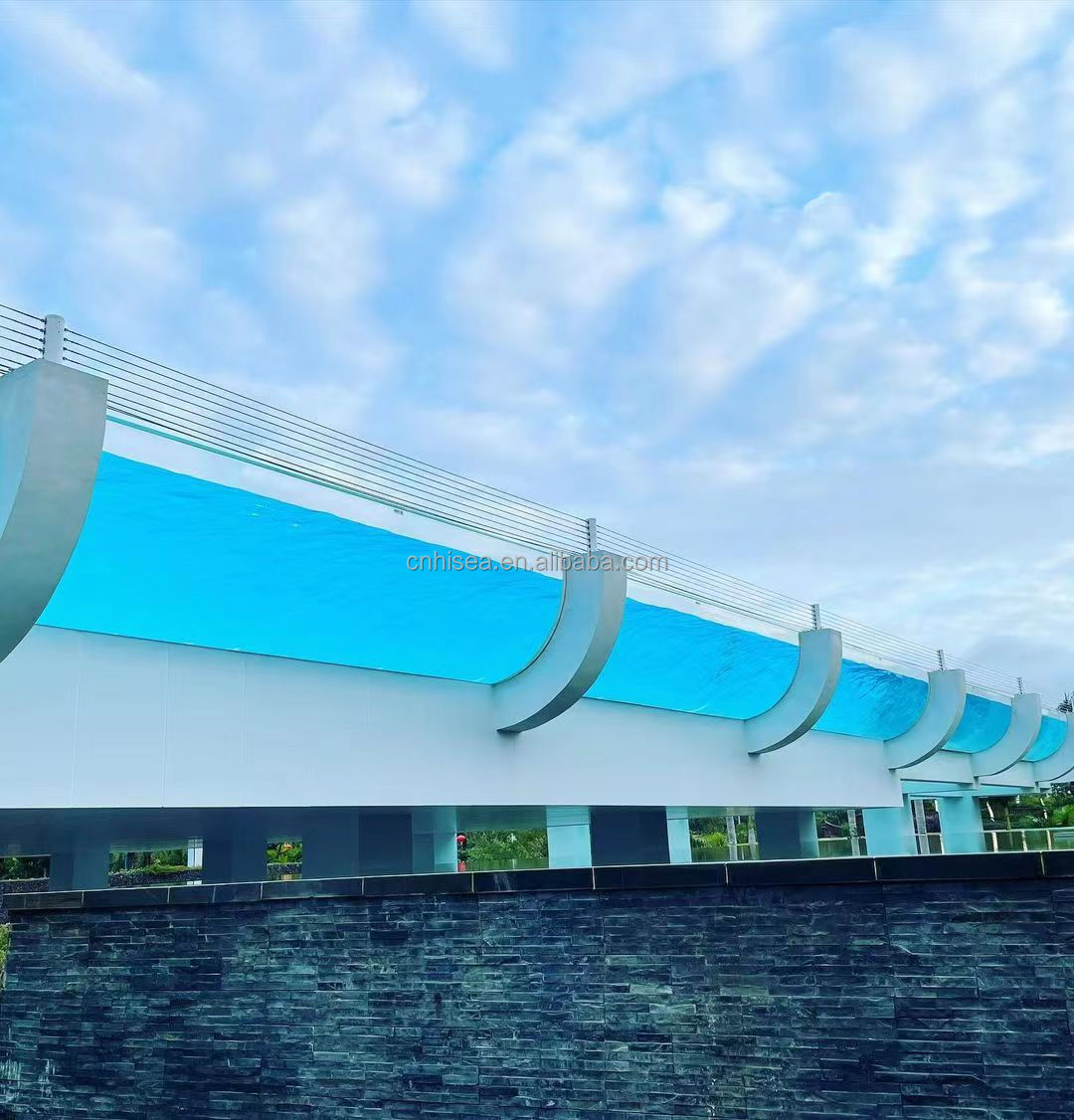 High Light Transmission 93% Acrylic Clear Sample Panels for Outdoor Family Swimming Pool