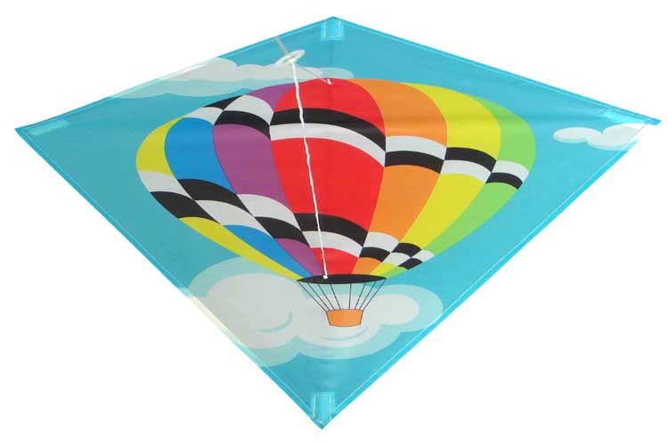 Nylon Material Diamond Stunt Kite Fiberglass Frame For Kids Playing 60*70cm