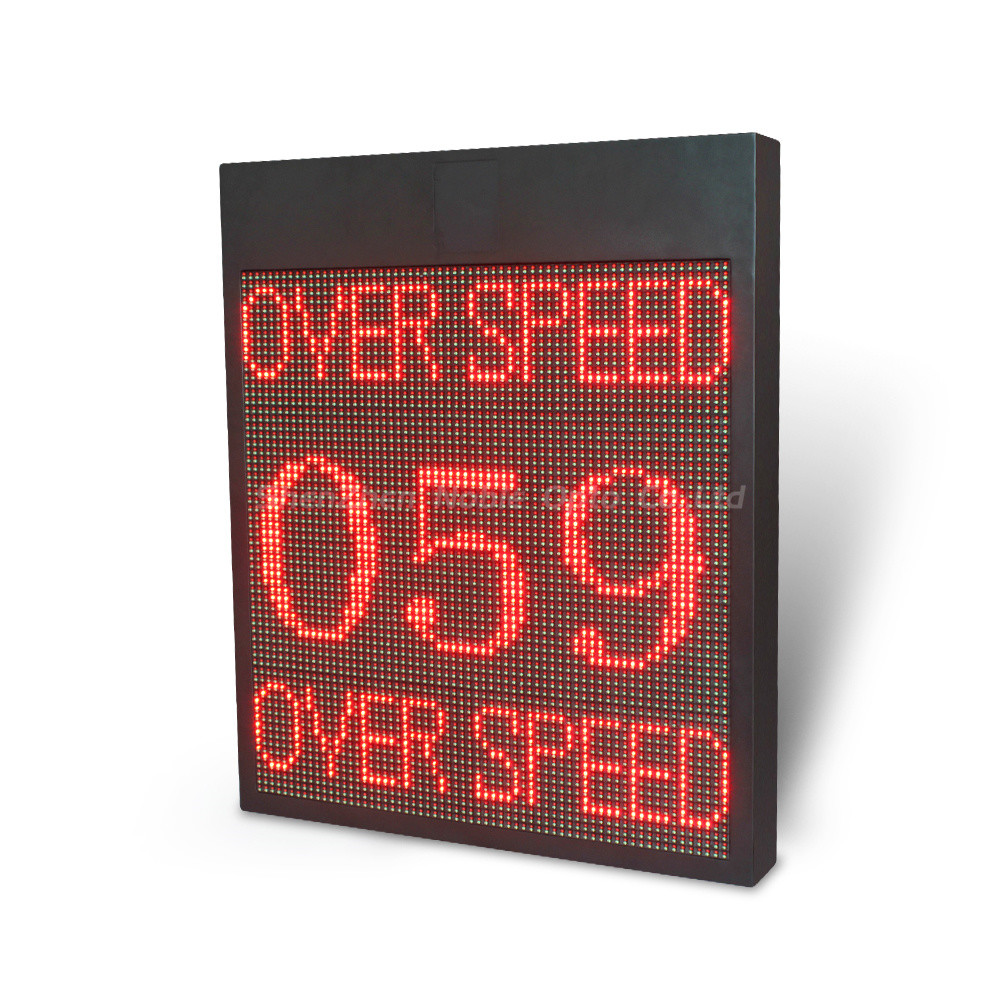 Solar and AC Powered LED Radar Speed Signs with Phone App Control