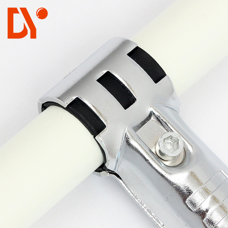 Simple Design Lean Tube Connector Glossy Surface For Storage Shelves