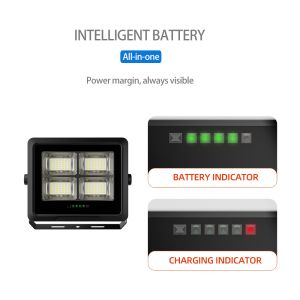 High Power 50W-500W Solar Flood Lights with 120 Degrees Beam Angle and 6000K