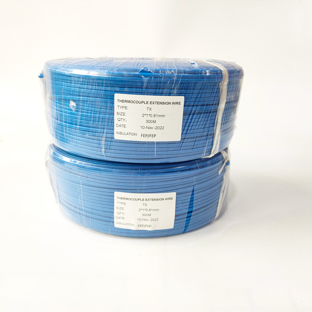 Strand Or Solid K Type Thermocouple Extension Wire/Compensation Wire With PFA Insulated PFA Sheath