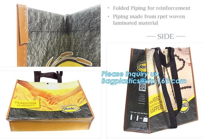 Wholesale factory custom fashion laminated non woven bag, Shopping printing fabric insulated foldable bag, custom pp non