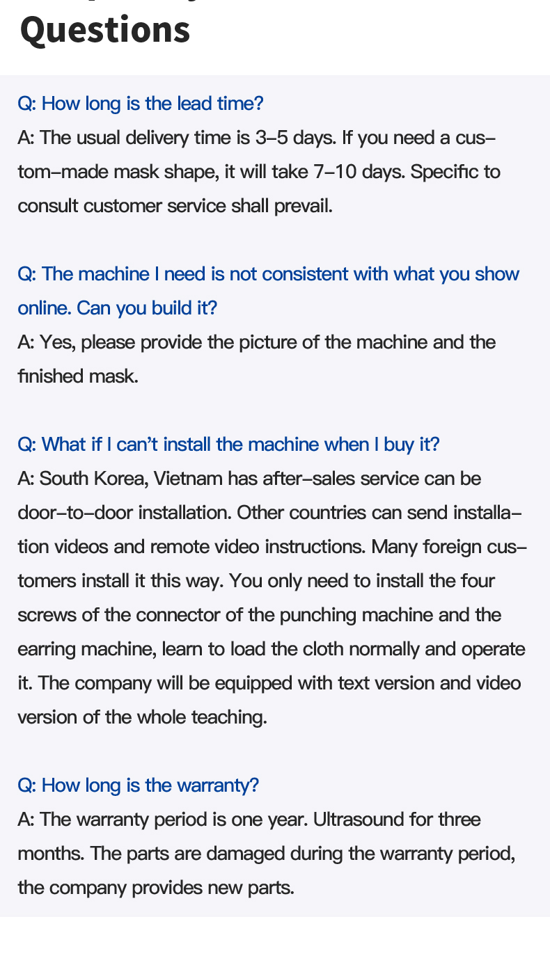 Global Warranty Cheap Kf94mask Kf94 Mask Ear Loop Welding Machine