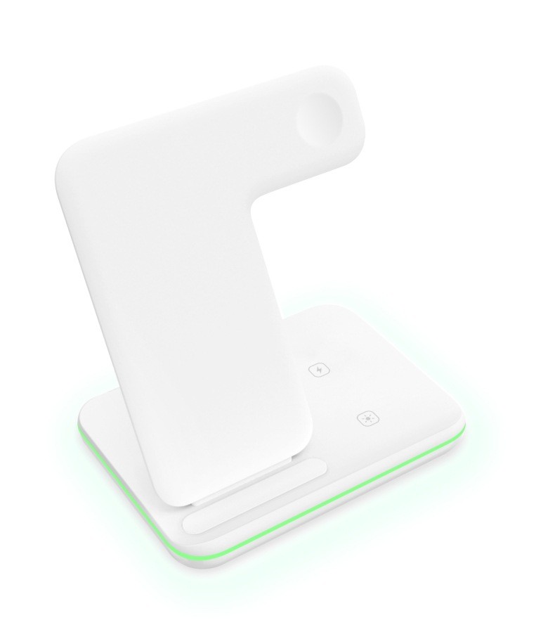 Phone Qi Wireless Desktop Charger 15W Headset 3 in 1 Wireless Charging Dock
