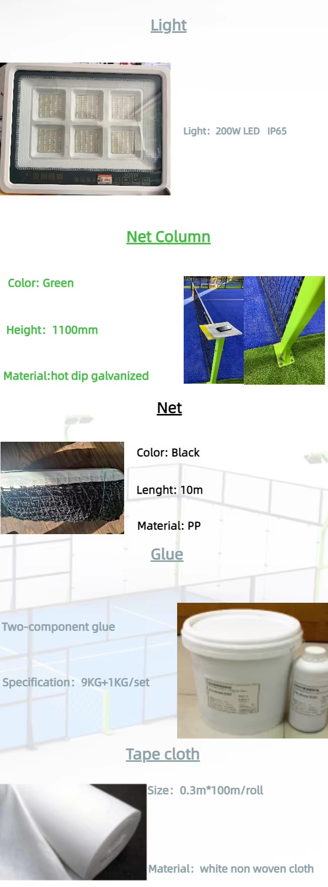 CE Soccer Field Cage Padel Court Sport Football Padbol Court With Tempered Glass