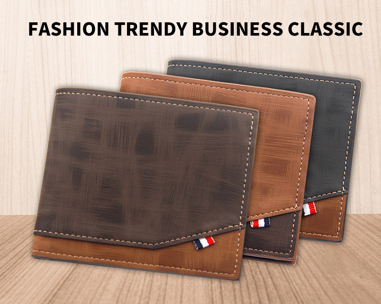 Availiable Sample Portable Card Wallet Oil Wax Cowhide Leather Money Bag for Men