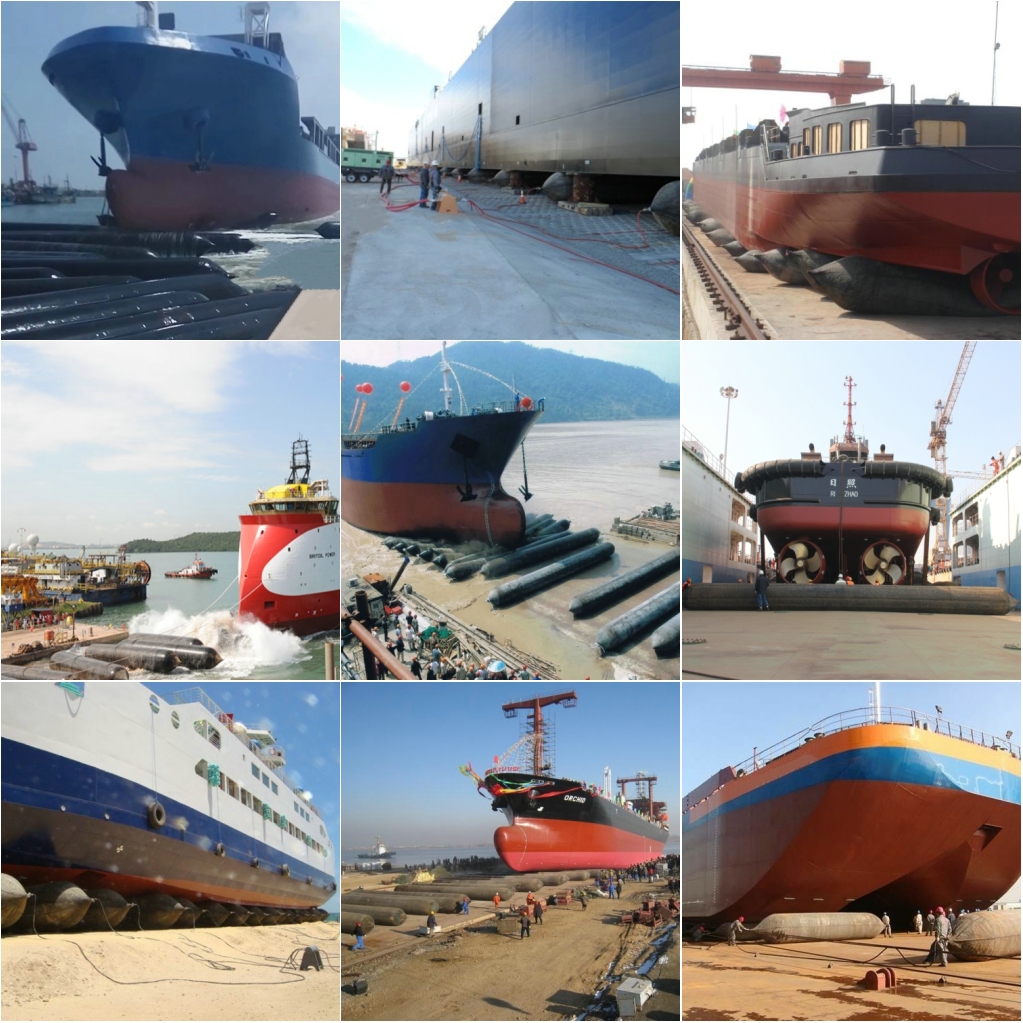 Black Marine Rubber Airbag For Launching And Salvage