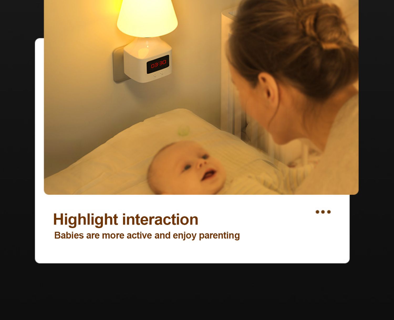 Dimmable LED Night Light for Baby Nursing Non Intelligent Control Plug-in Socket Type