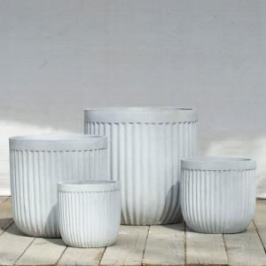 China Water Resistant Light Grey 21cmx222cm Fiber Clay Pots on sale