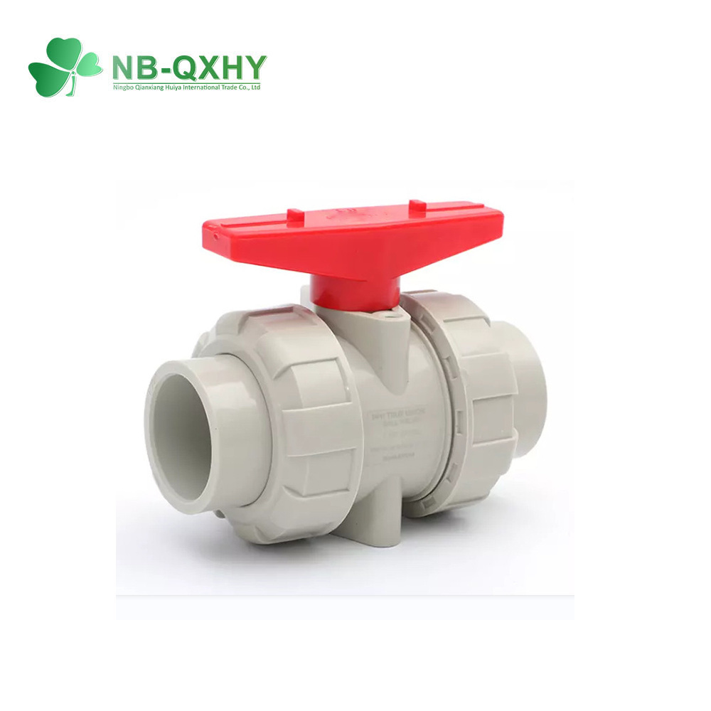 OEM DIN/ASTM 1/2&quot; -4&quot; Inch Pph True Union Ball Valve with EPDM O-Ring