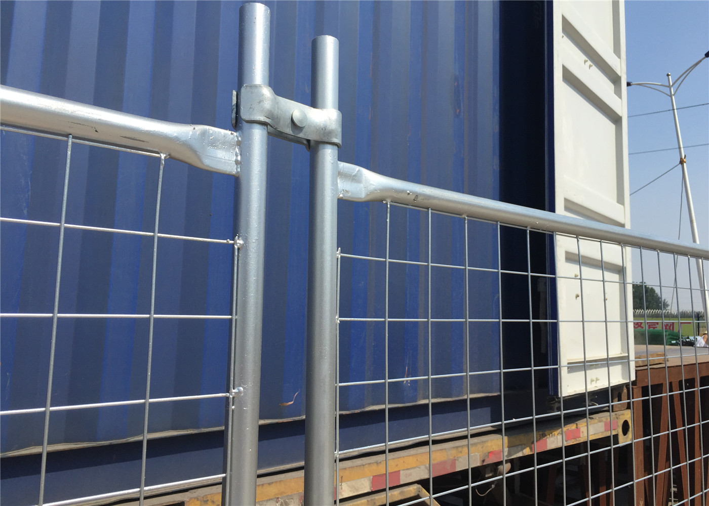 Hot Dipped Galvanized In Zinc Bath Temporary Security Fencing Panels 2100mm*2400mm Melbourne AS4687-2007